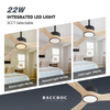 Ventiladores de techo de madera de 52 pulgadas con luces y control remoto
