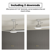 Ventiladores de techo blancos de 52 pulgadas con control remoto de luces