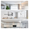 Ventiladores de techo clásicos de madera de 52 pulgadas con luces y control remoto