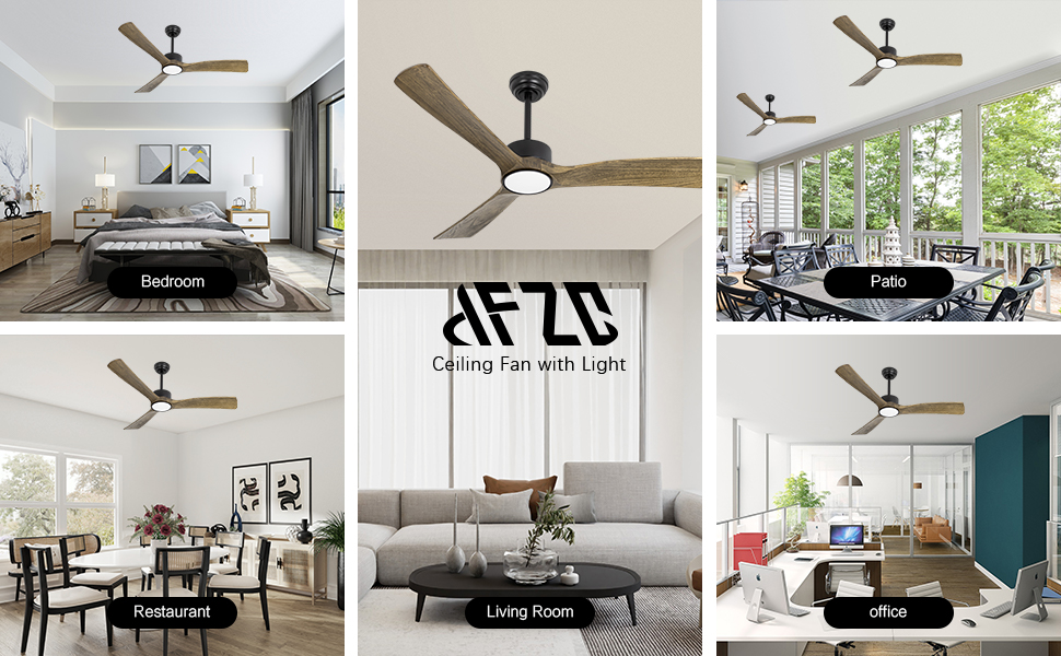 Luz de ventilador de techo ámbar