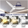 Fan de techo teledirigida moderna de las luces LED regulables de 52 pulgadas
