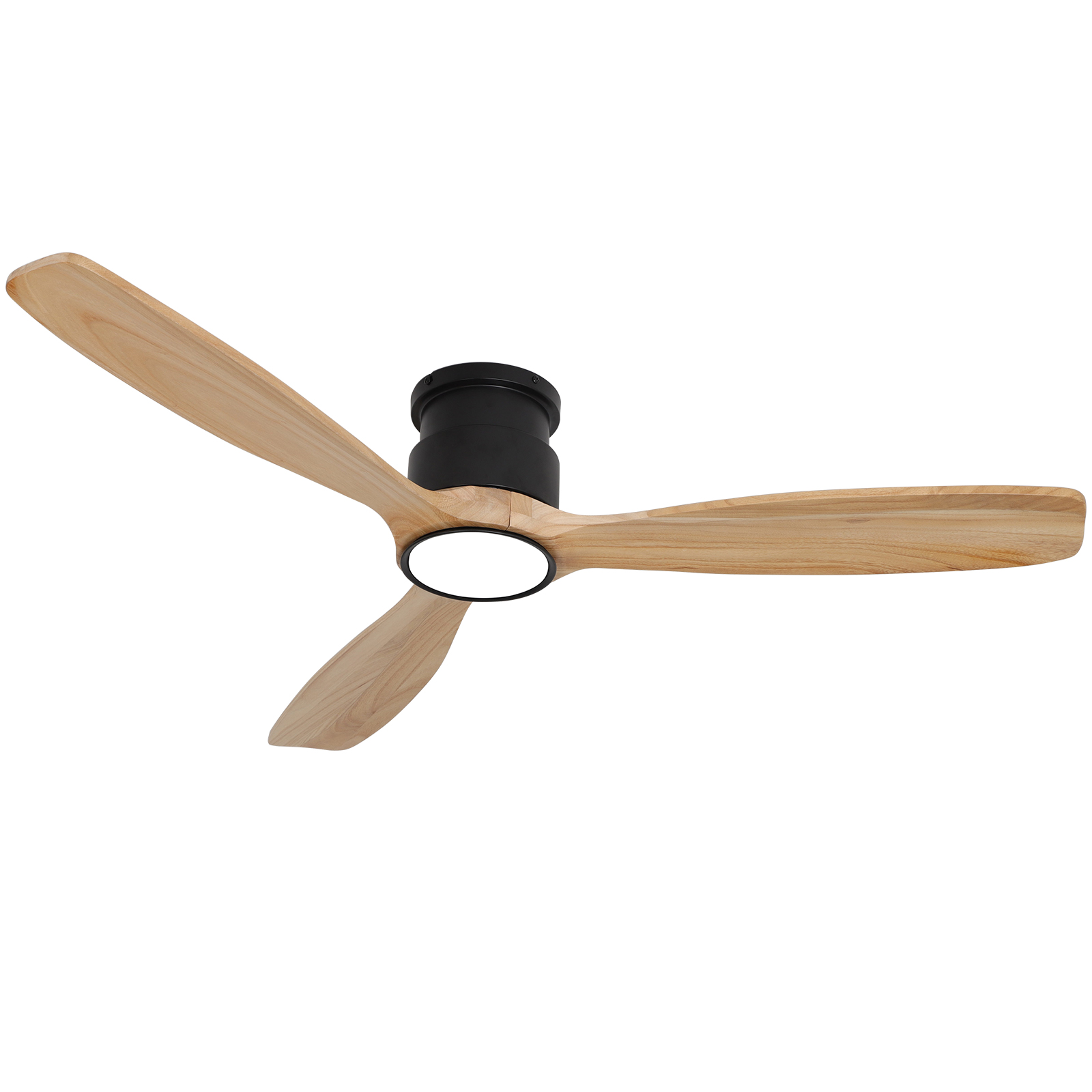 Ventilador de techo empotrado de perfil bajo con luz de 52 pulgadas 