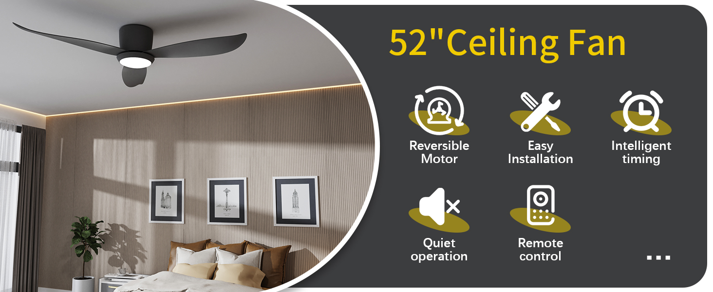 Ventilador de techo con luz