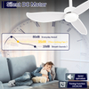 Fan de techo teledirigida moderna de las luces LED regulables de 52 pulgadas
