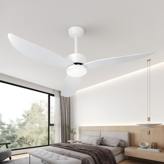 Ventiladores de techo blancos de 52'' con luces, con control remoto
