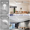Fan de techo teledirigida moderna de las luces LED regulables de 52 pulgadas