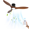 Luz de ventilador de techo empotrada con control remoto
