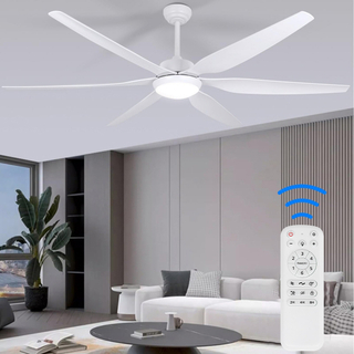 Ventilador de techo de 65 pulgadas con luces y control remoto